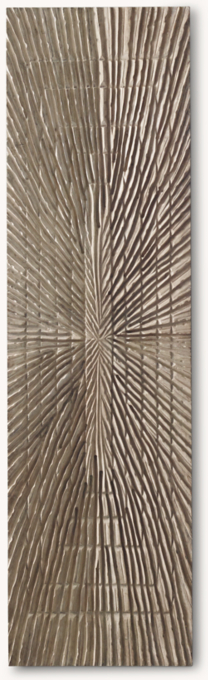 Sunburst Carved Wood Wall Panel