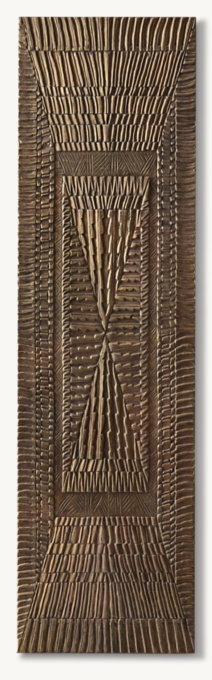Brass Clad Rectangular Wall Panel