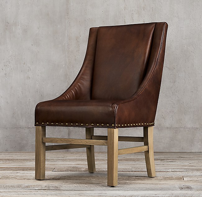 Nailhead Leather Armchair, Nailhead Leather Chair