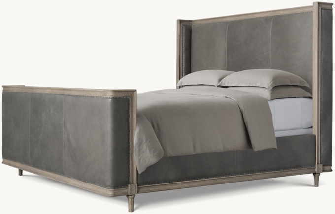 Maison Leather Shelter Bed with Footboard