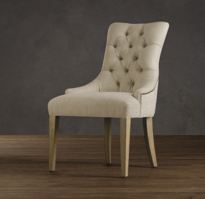 Martine Tufted Fabric Armchair