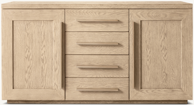 Shown in Greige Oak/Champagne.