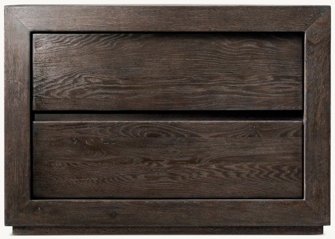 Reclaimed Oak Closed Nightstand