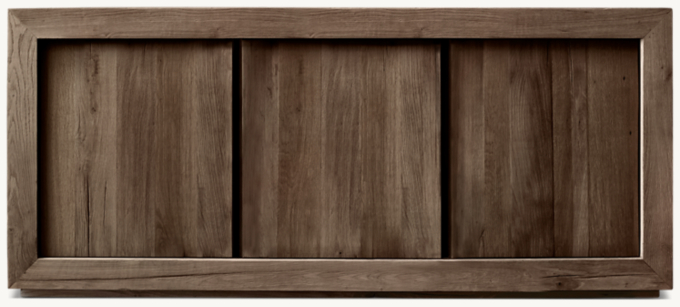 Reclaimed Oak Triple-Door Media Console