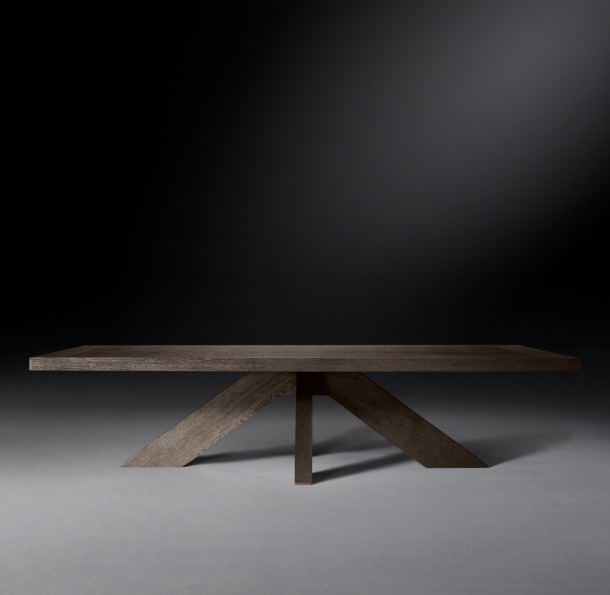 1960s French XBase Rectangular Coffee Table