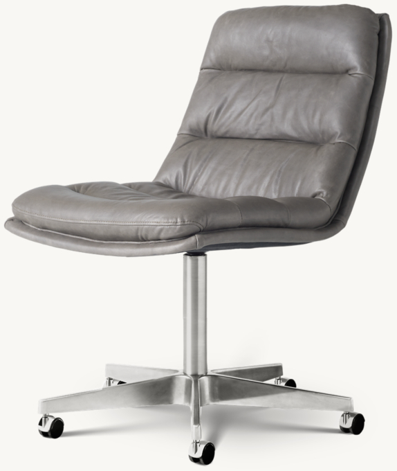 Restoration hardware deals leather office chair