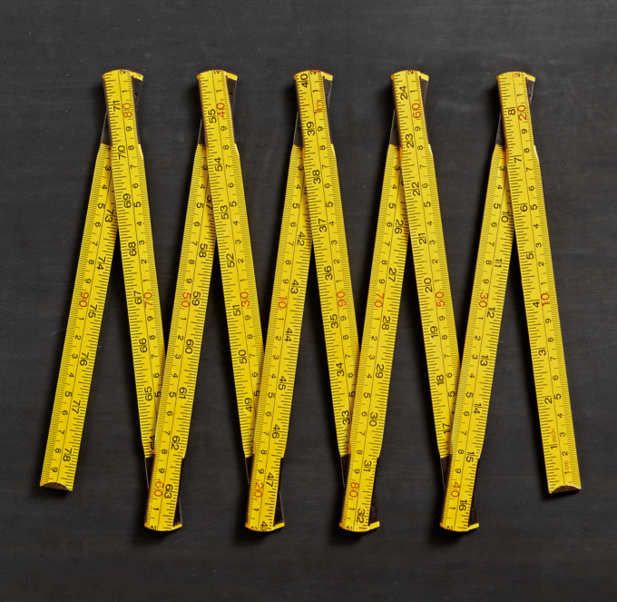 Carpenter's Wooden Folding Ruler