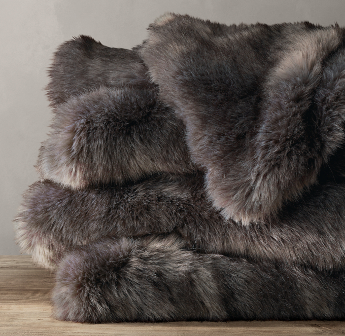 Ultimate Faux Fur Throw RH