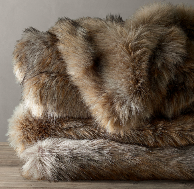 Rh faux fur throw new arrivals