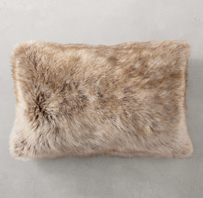 Ultimate Faux Fur Pillow Lumbar