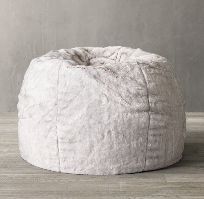 Luxe Faux Fur Bean Bag