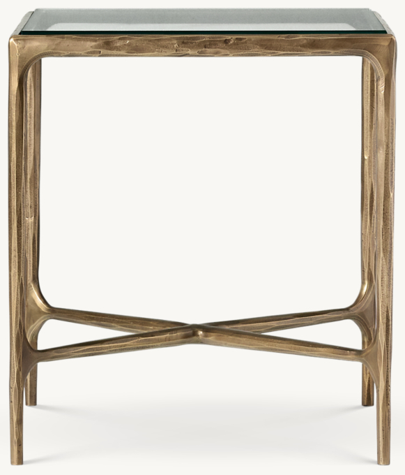 Thaddeus Glass Square Side Table