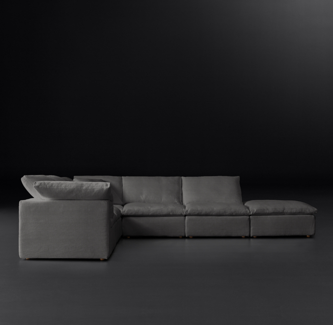 Front view of Cloud Modular Customizable Sectional 