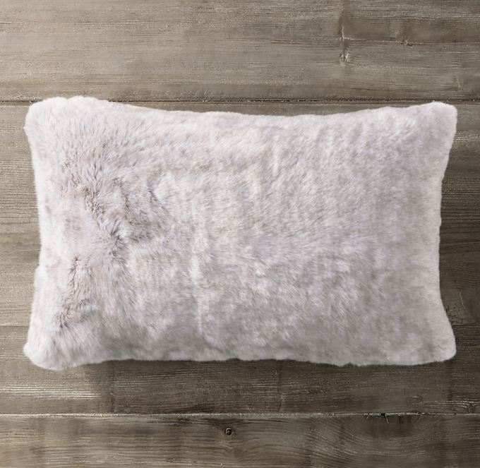 Luxe Faux Fur Pillow Cover Lumbar