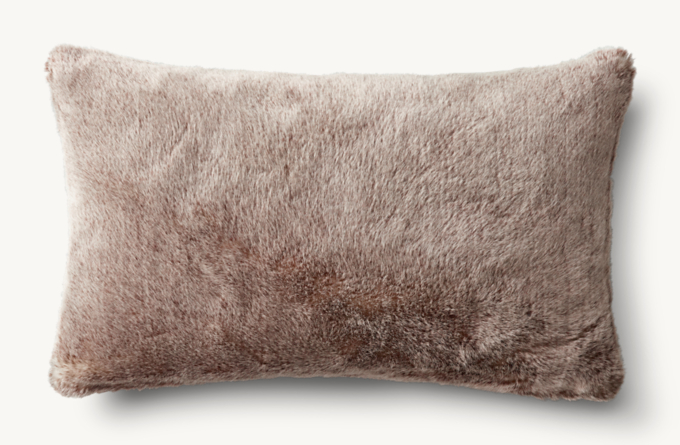 Restoration hardware fur store pillows