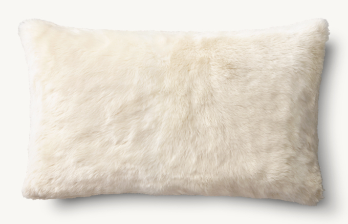 Restoration hardware fur pillows sale