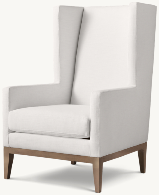 Shown in White Perennials® Performance Textured Linen Weave with Brushed Brown Oak finish.