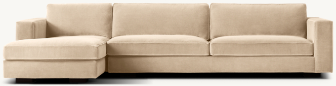 Sofá modular con diván con brazo a la izquierda Maddox