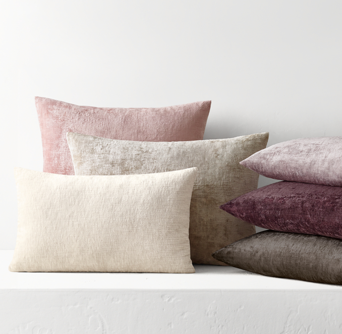 Italian Lustrous Velvet Pillow Cover