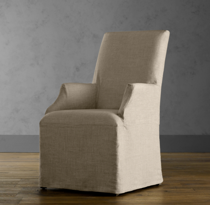 Hudson parsons slipcovered online side chair