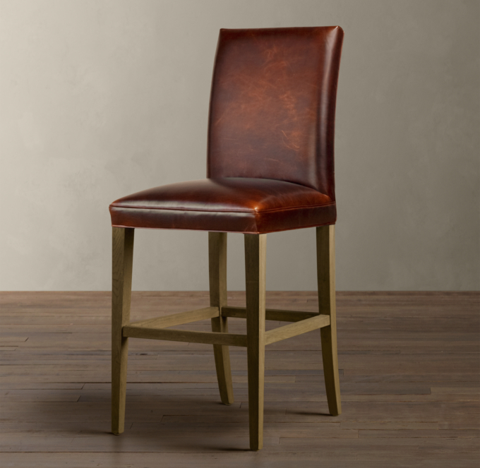 Hudson Parsons Leather Barstool