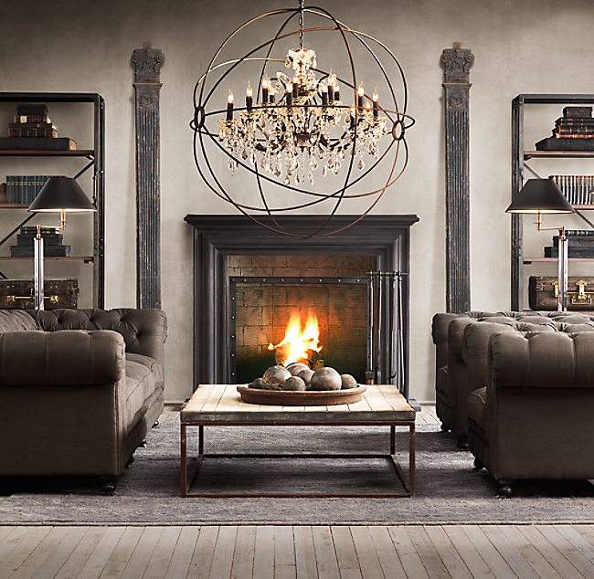 Restoration Hardware Style Sofa The Wells Collection