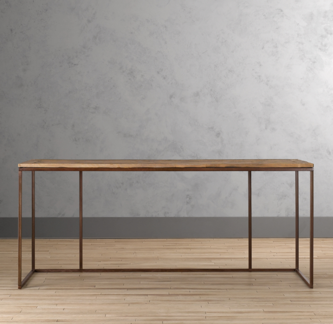 Reclaimed Wood & Metal Desk