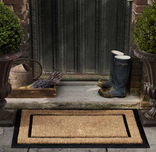 Coir With Rubber Frame Doormat Large Restoration Hardware