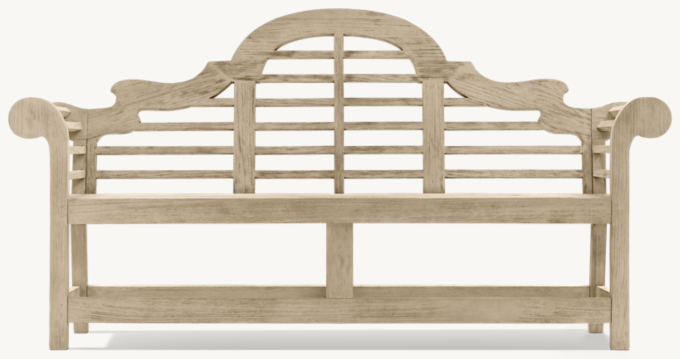 Weathered Teak Benches Custom-Fit Outdoor PERFORMANCE FURNITURE COVERS