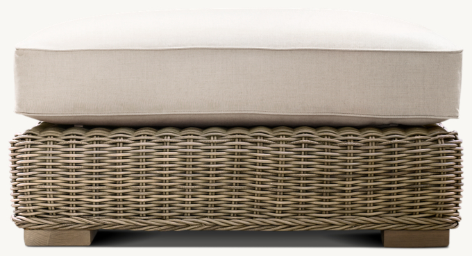 Shown in Grey. Cushion shown in Sand Perennials&#174; Performance Textured Linen Weave.