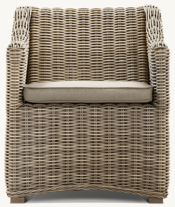 Shown in Grey. Cushion shown in Sand Perennials&#174; Performance Textured Linen Weave.