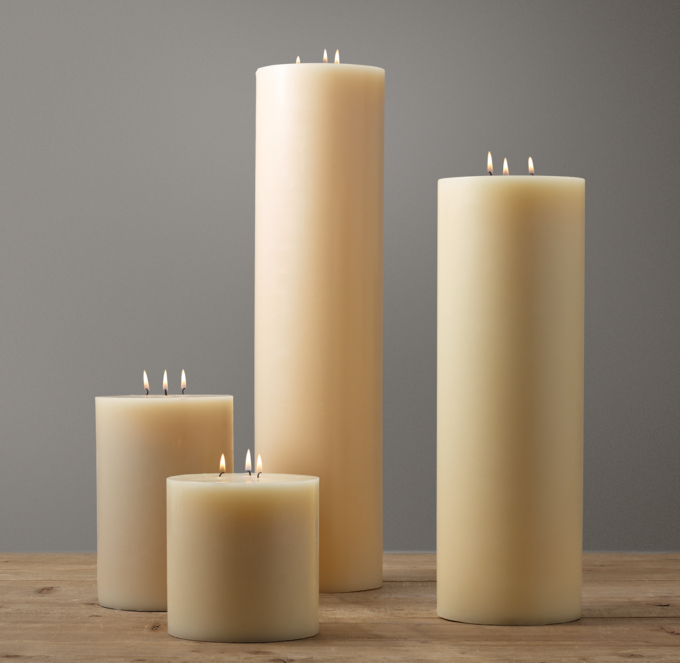 3 Wick Pillar Candle