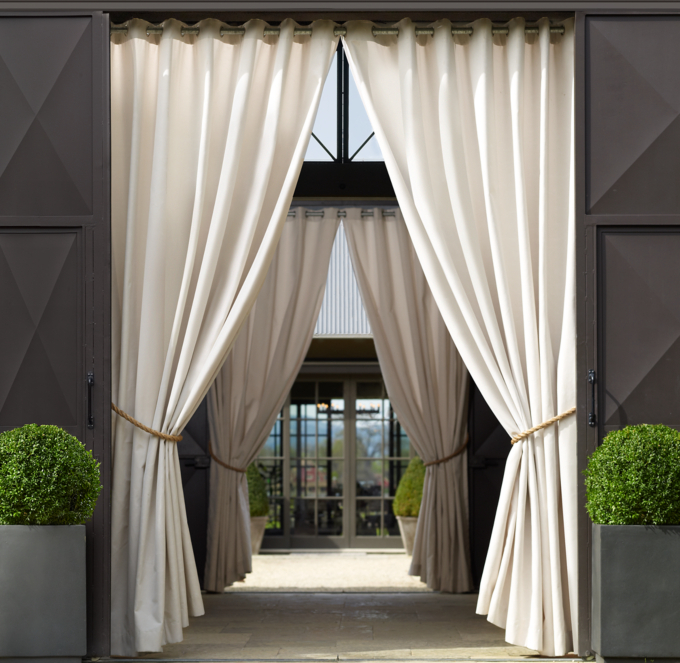 Outdoor Sunbrella Canvas Drapery