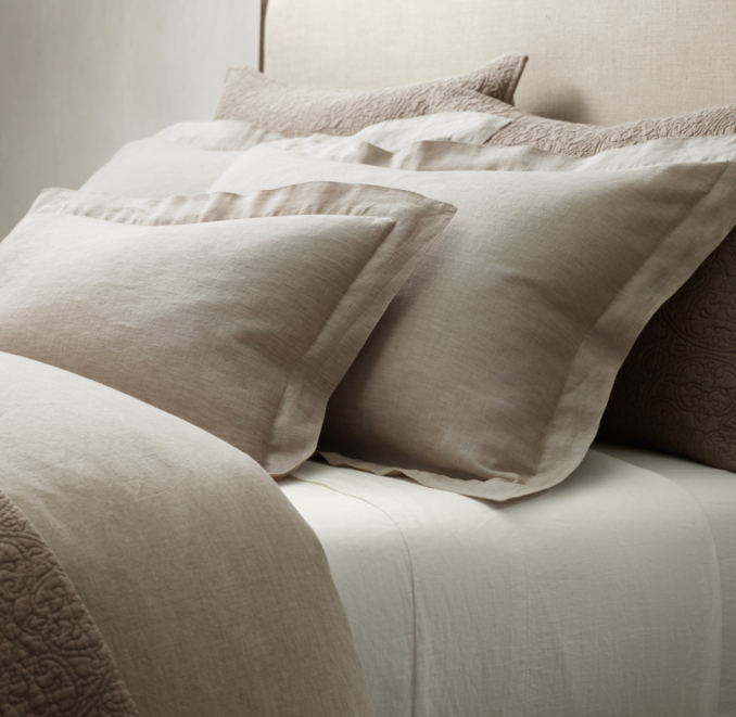 Restoration Hardware Vintage Washed Belgian Linen Shower Curtain