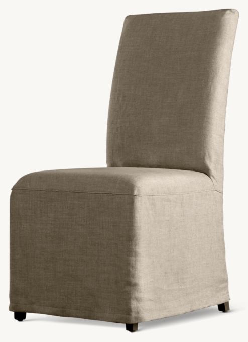 Hudson parsons slipcovered on sale side chair