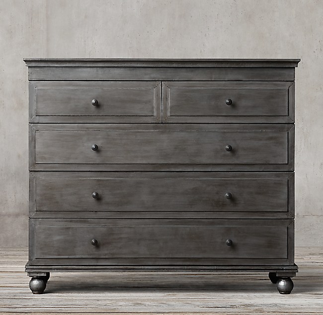 Annecy Metal Wrapped 5 Drawer Dresser