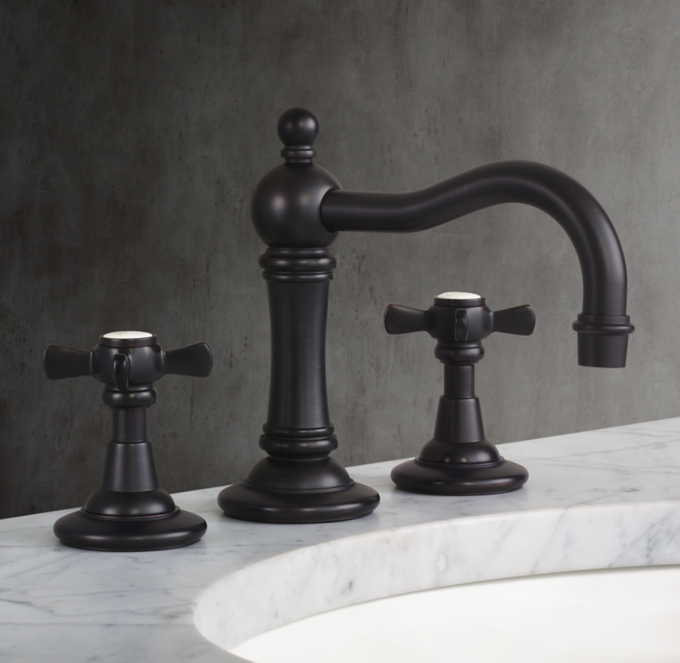 Vintage CrossHandle 8" Widespread Faucet