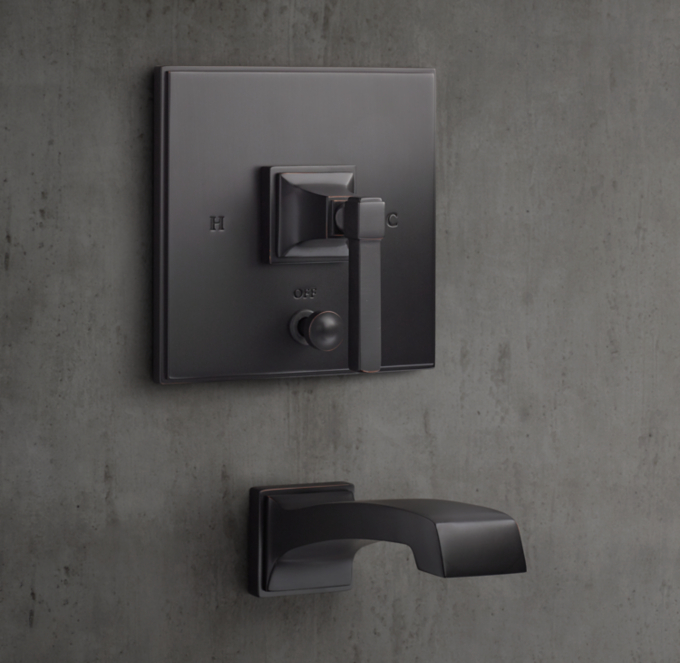 Dillon Lever-Handle Balanced-Pressure Tub & Shower Valve & Trim Set With Bath Spout
