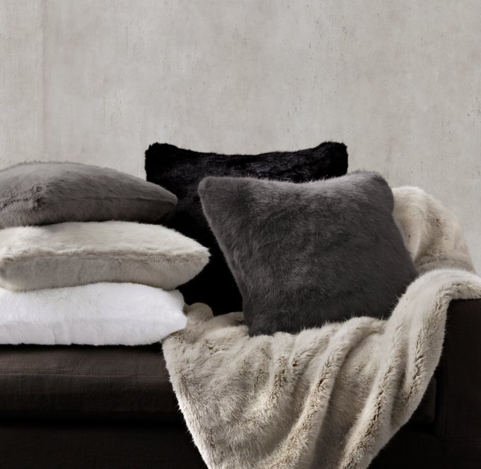 Ultra Faux Fur Pillow Cover