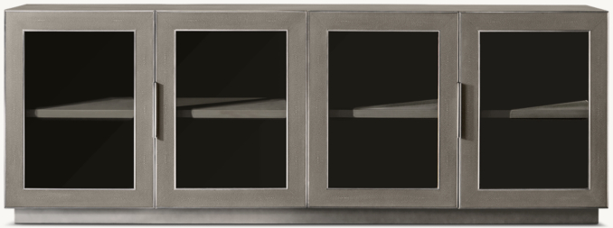 Shown in Fog Shagreen/Brushed Stainless Steel.
