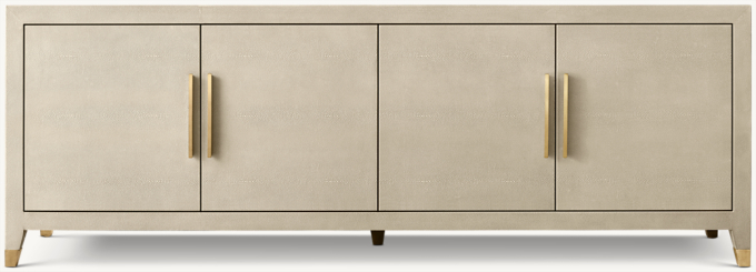 Graydon Shagreen 4-door Media Console