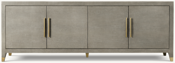 Graydon Shagreen 4-door Media Console