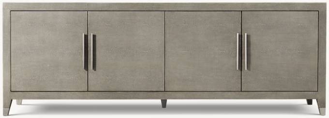 Graydon Shagreen 4-door Media Console
