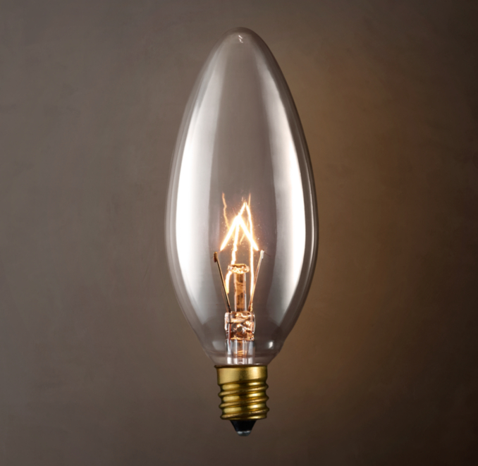 Torpedo Candelabra Incandescent Bulbs (Set of 6)