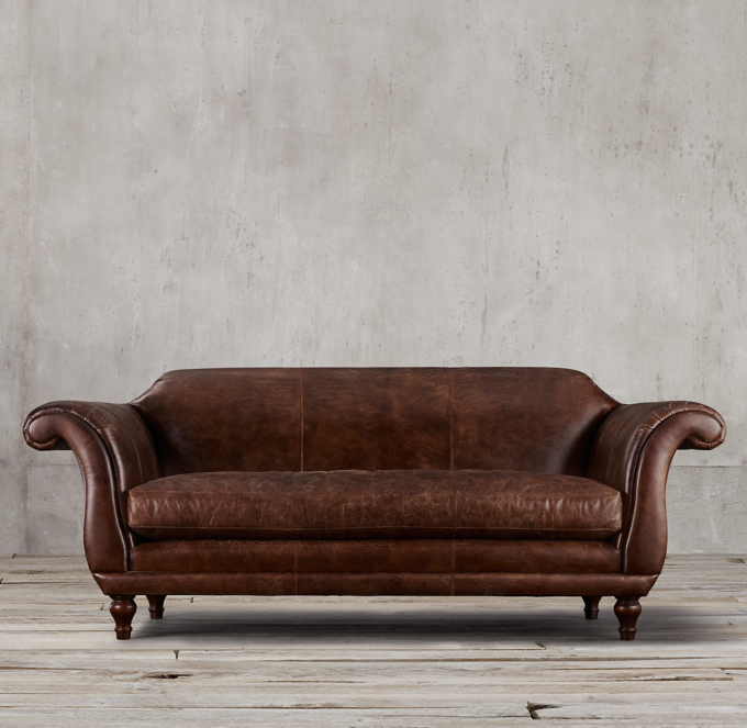 Regency Leather Sofa