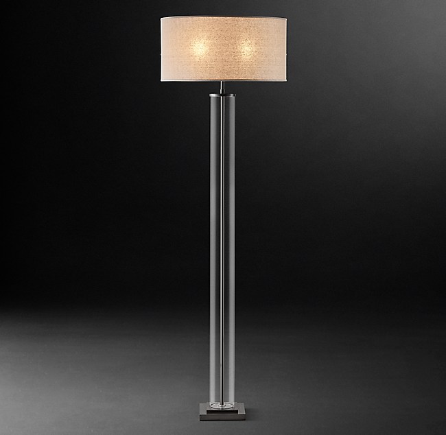 French Column Floor Lamp, Standard Floor Lamp Shade Size
