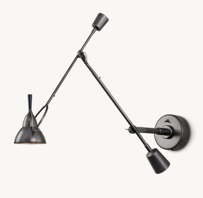 Counterpoise Swing-Arm Sconce