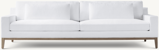 Italia Track Arm Sofa - Oak Base