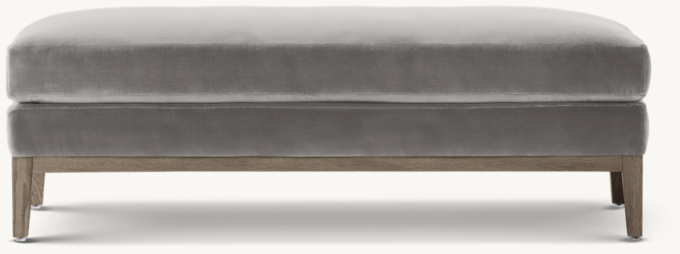 Italia Coffee Ottoman - Oak Base