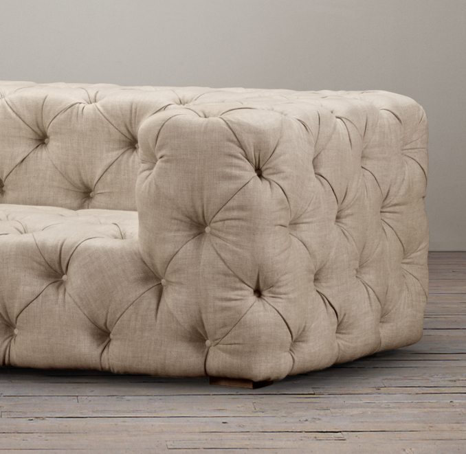 9' Soho Tufted Upholstered Sofa